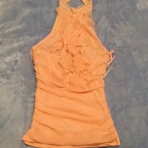 Peach halter top